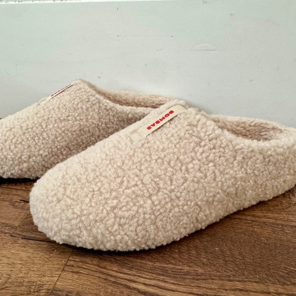 Bombas Sunday Slipper Sherpa Cream Women's Size 9 Worn Once - Picture 4 of 7